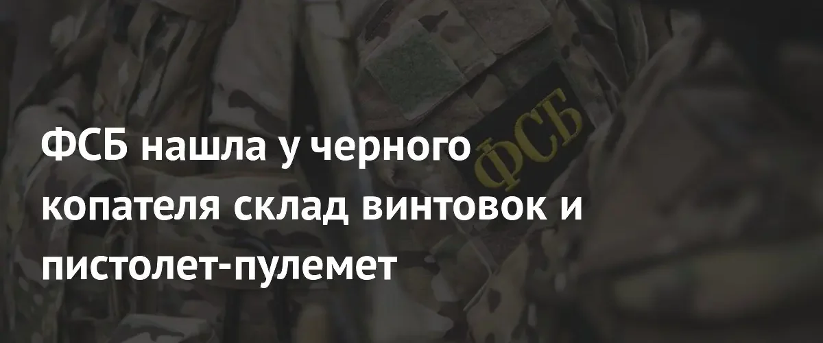 На Сахалине задержан черный копатель с целым арсеналом боевого оружия