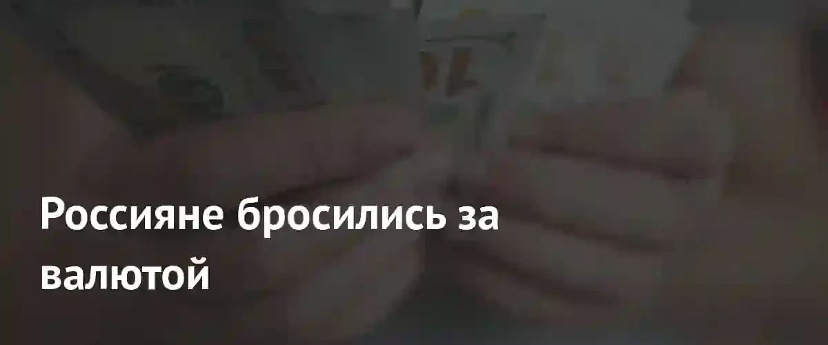 Валютный ажиотаж в России: почему граждане массово скупают доллары, евро и юани