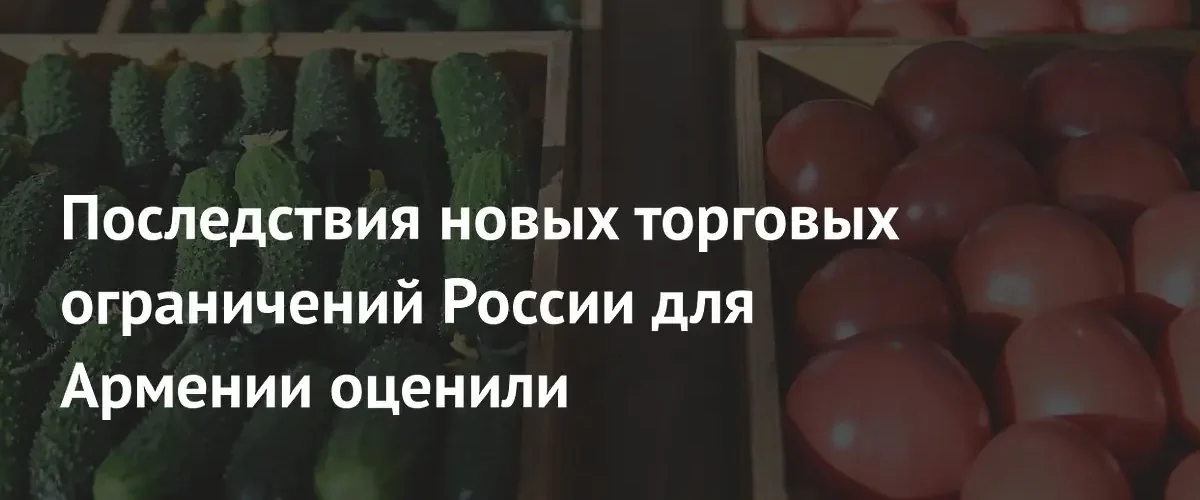 Запрет на импорт российских овощей и ягод ударит по экономике Армении