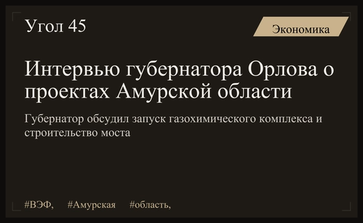 Василий Орлов на ВЭФ рассказал о газохимии и мосте в Китай