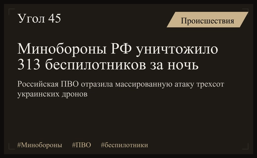 Масштабная атака беспилотников: Минобороны РФ уничтожило более трехсот дронов