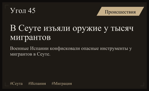 Масштабная конфискация оружия у мигрантов в Сеуте обострила миграционный кризис