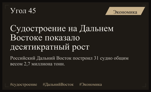 Масштабное возрождение судостроительной отрасли на Дальнем Востоке: доклад Трутнева президенту