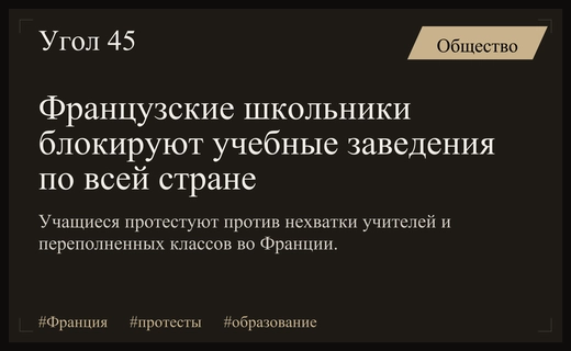 Масштабные протесты учащихся во Франции: заблокированные школы и массовые аресты