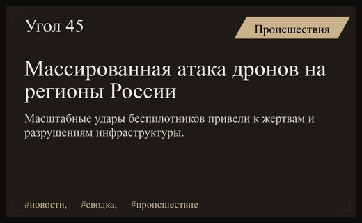 Массированная атака беспилотников на российские регионы и удары по инфраструктуре Украины