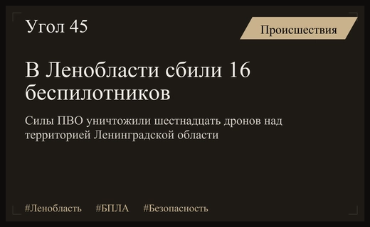 Массированная атака беспилотников над Ленинградской областью: работа систем ПВО