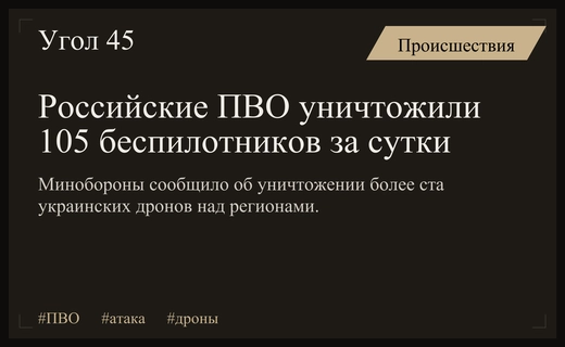 Массированная атака беспилотников: российские системы ПВО нейтрализовали более ста дронов