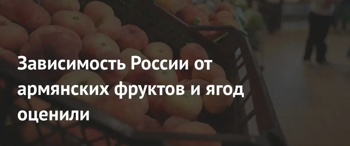 Зависимость России от армянских фруктов и ягод оценили
