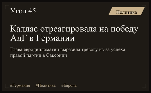 Кая Каллас выразила глубокую обеспокоенность триумфом партии АдГ на выборах