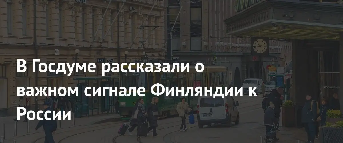 Депутат Госдумы оценила публичное предупреждение Финляндии в адрес Украины