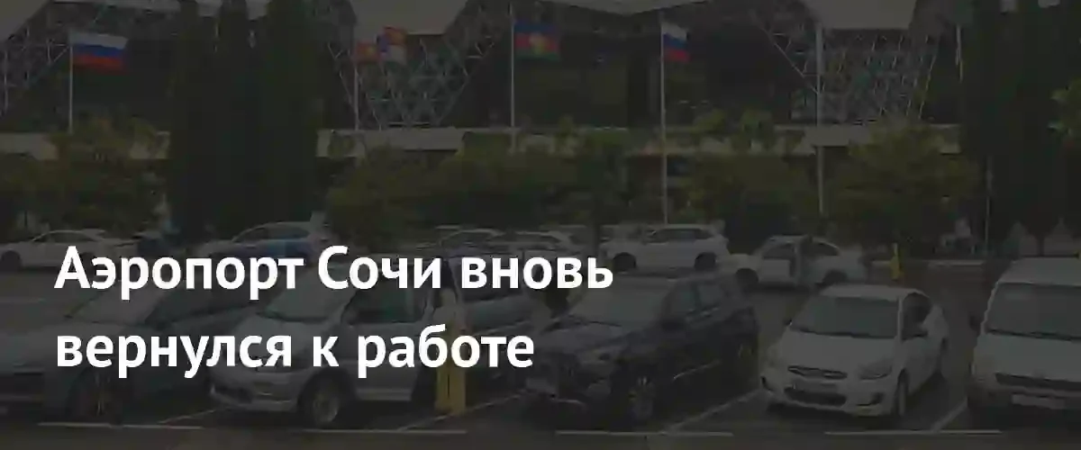 Аэропорты Сочи, Краснодара и Геленджика возобновили работу после временных ограничений