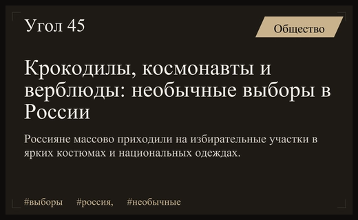 Фестиваль креатива на выборах: как россияне превратили голосование в праздник