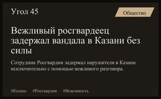 Вежливость против силы: видео задержания вандала в Казани стало вирусным
