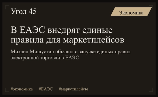 Михаил Мишустин анонсировал внедрение единых правил работы маркетплейсов в ЕАЭС