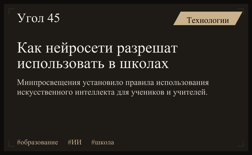 Минпросвещения установило строгие правила использования искусственного интеллекта в российских школах