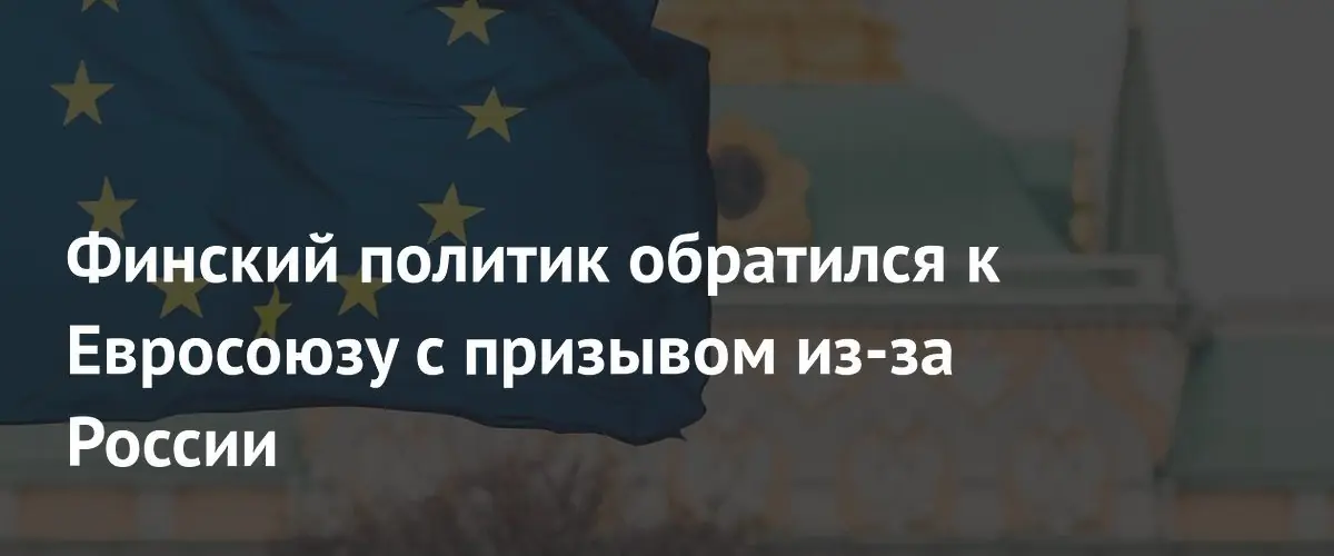 Финский политик призвал Евросоюз извиниться перед Россией за агрессивную политику