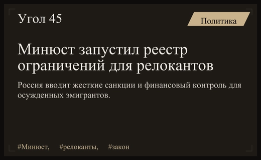 Минюст России запустил реестр ограничений для осужденных граждан за рубежом