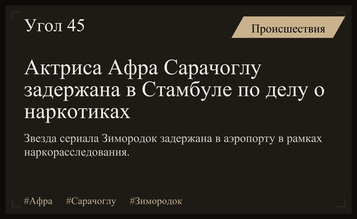 Скандал в турецком шоу-бизнесе: звезда сериала Зимородок Афра Сарачоглу задержана