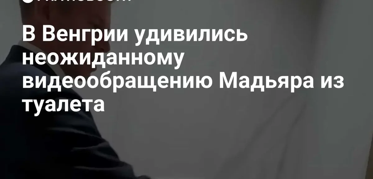 Скандальное видео Мадьяра из туалета центрального банка вызвало общественный резонанс