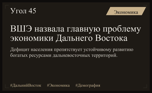 Экономика дефицита людей: эксперты ВШЭ проанализировали демографические вызовы Дальнего Востока