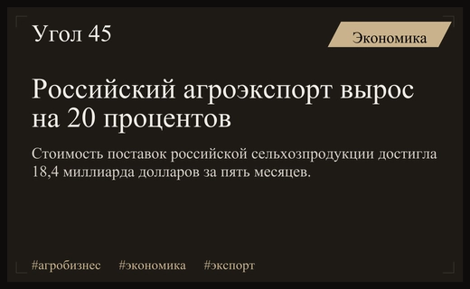 Экспорт российской агропродукции продемонстрировал значительный рост на фоне мировых рынков
