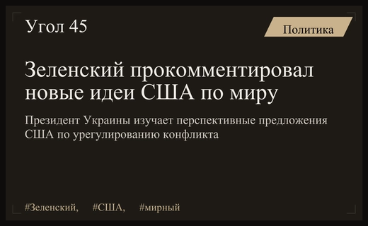 Владимир Зеленский оценил потенциал новых предложений США по мирному урегулированию