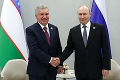 Владимир Путин поздравил Шавката Мирзиеева с Днем независимости Узбекистана