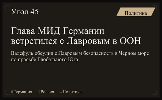 Глава МИД Германии объяснил причины встречи с Сергеем Лавровым в ООН