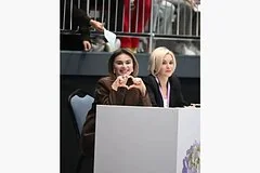 Алина Кабаева посетила международные соревнования по гимнастике в Санкт-Петербурге
