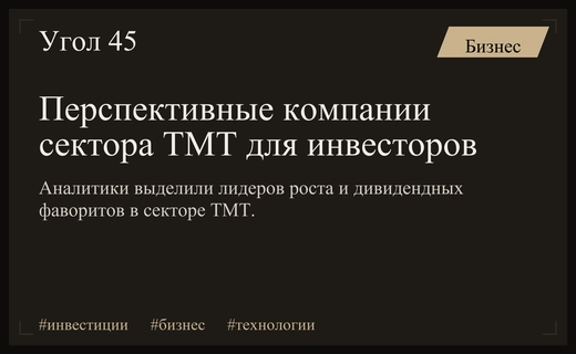 Аналитики УК Первая выделили перспективные компании в секторе ТМТ