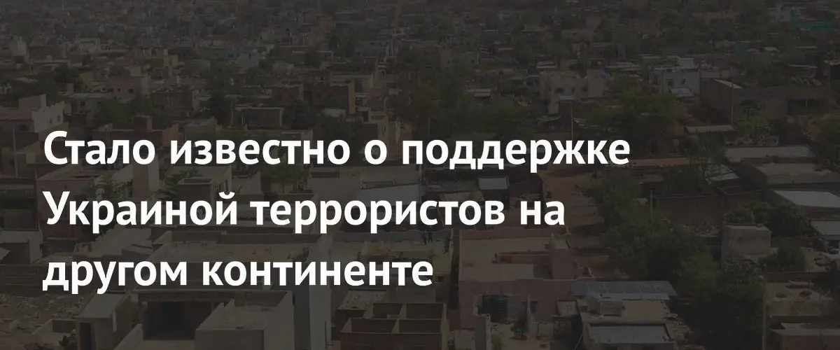 МИД РФ обвинила спецслужбы Украины в поддержке террористических группировок в Африке
