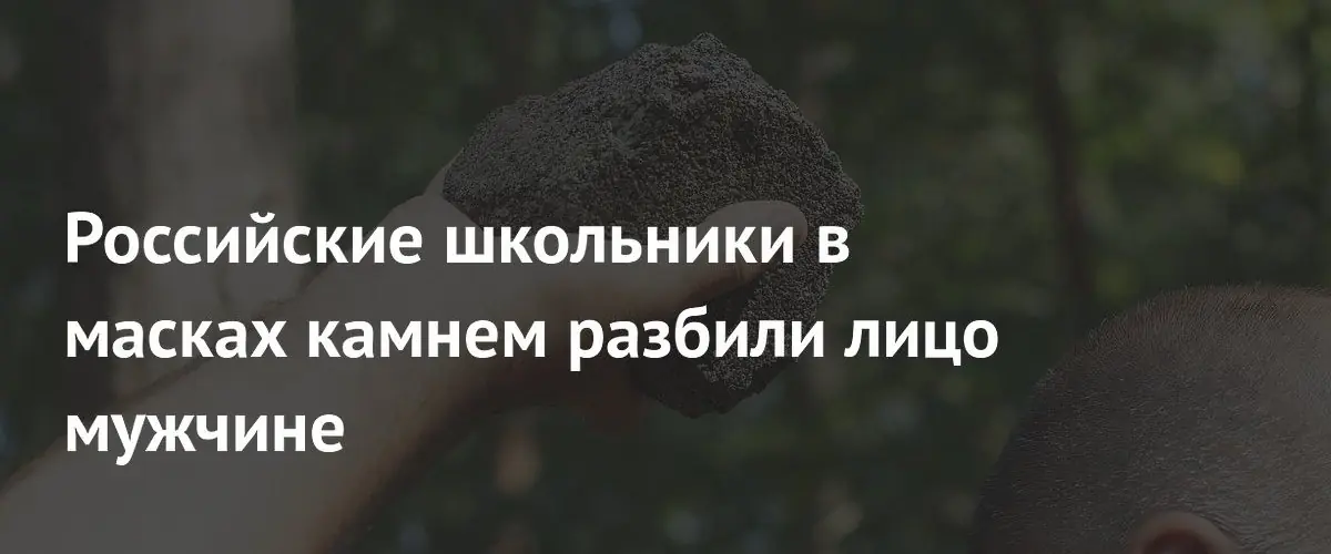 Подростки в масках бросили камень в мужчину в Новосибирской области