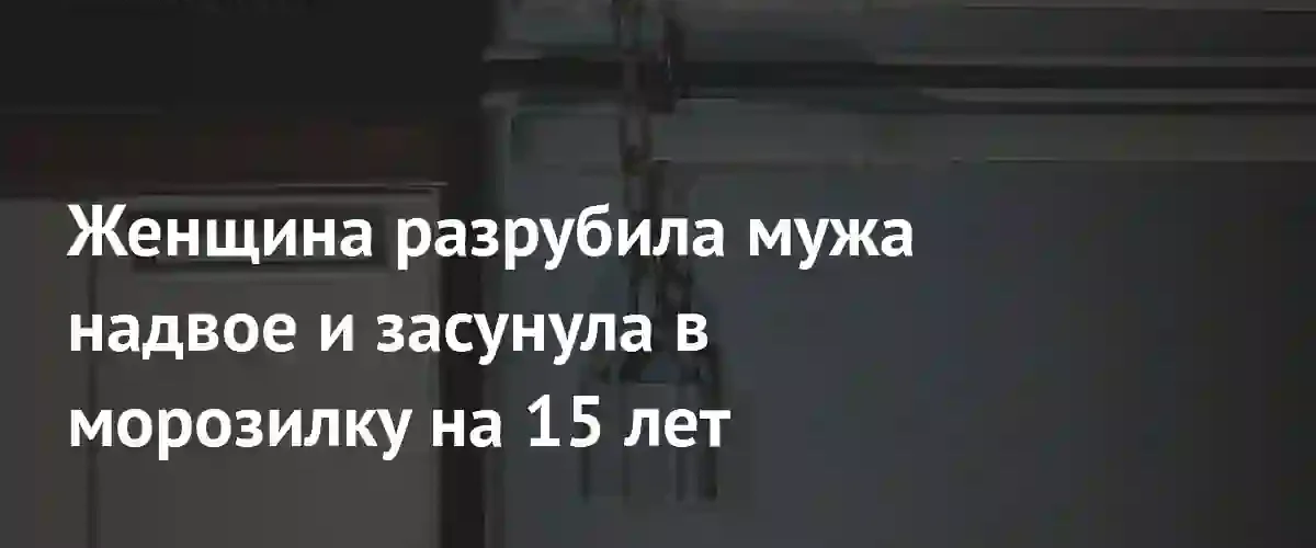 Шокирующее преступление в Японии: женщина хранила останки мужа в морозилке 15 лет