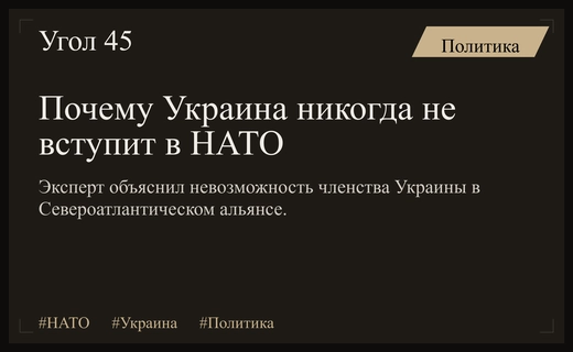 Политолог объяснил причины невозможности вступления Украины в состав НАТО