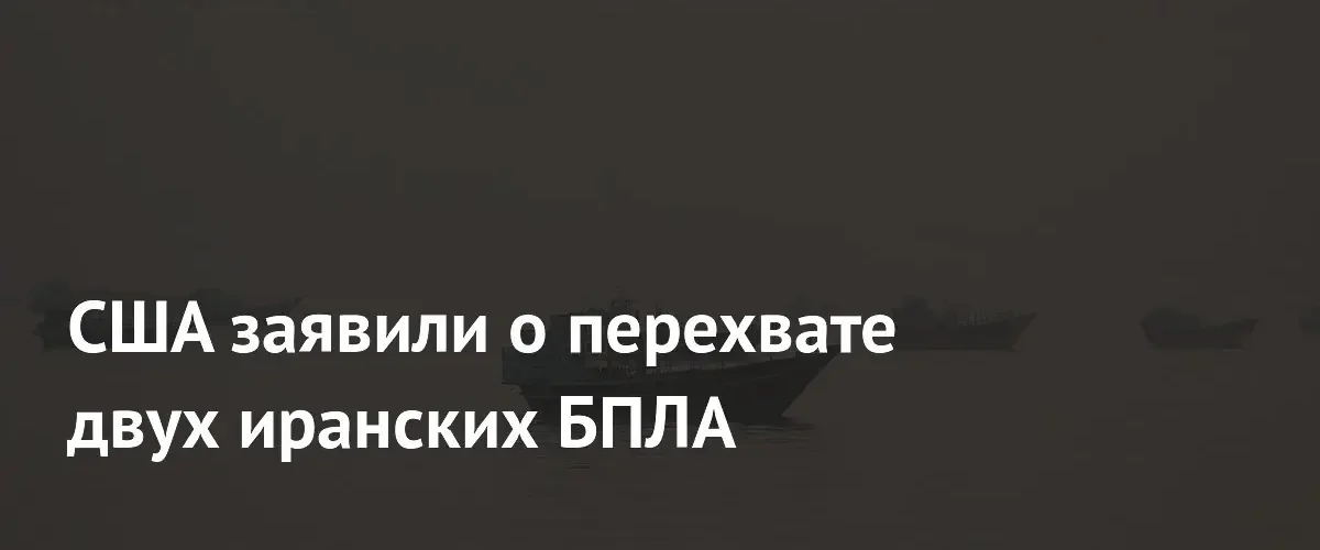 Вооруженные силы США перехватили два иранских беспилотника в Ормузском проливе