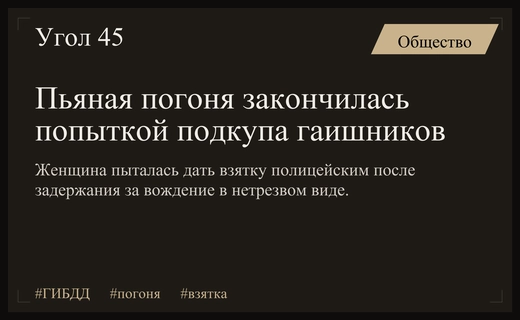 Попытка подкупа и внезапная лесть: необычная погоня за пьяными водительницами