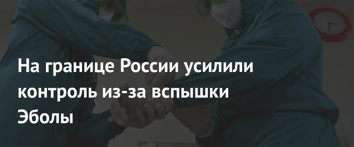 Роспотребнадзор усилил санитарный контроль на границе из-за вспышки Эболы