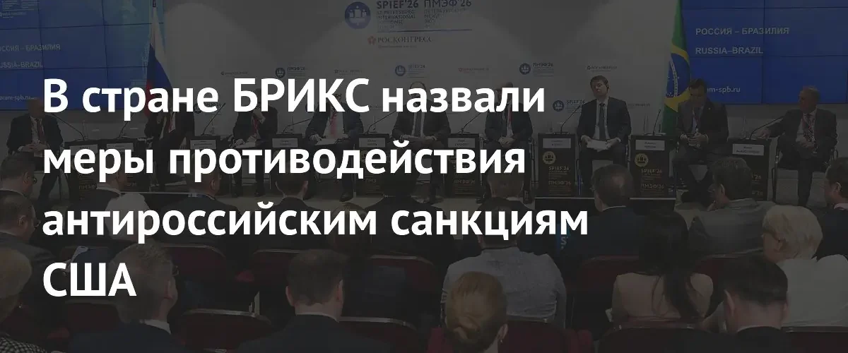 Россия и Бразилия разрабатывают механизмы обхода западных санкций для торговли