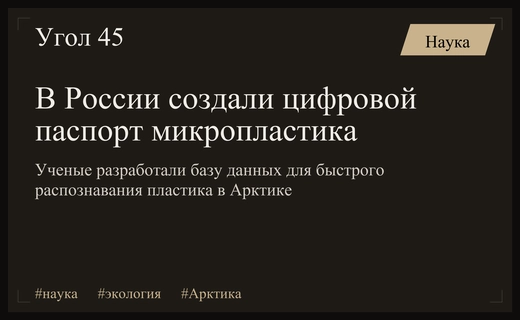 Российские ученые создали уникальную базу данных для идентификации арктического микропластика