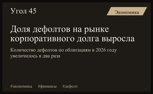 Рост дефолтов на российском рынке корпоративного долга в два раза