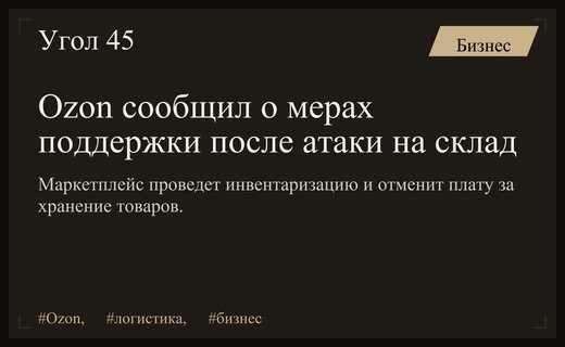 Ozon внедряет меры поддержки селлеров после атаки на склад в Самарской области