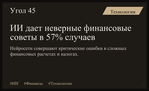 Опасные финансовые советы: ИИ ошибается в большинстве сложных расчетов