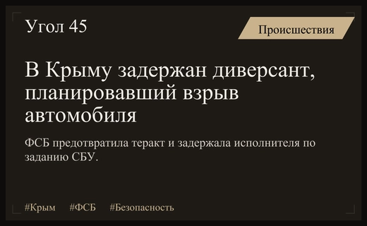 ФСБ предотвратила покушение на офицера Черноморского флота в Крыму