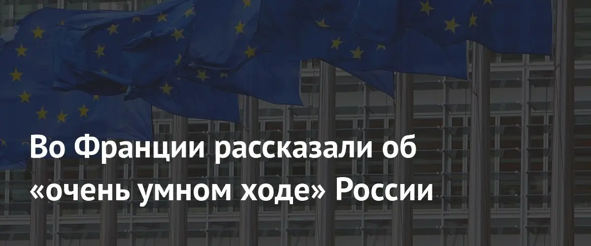 Французский политик назвал решение суда России «очень умным ходом»