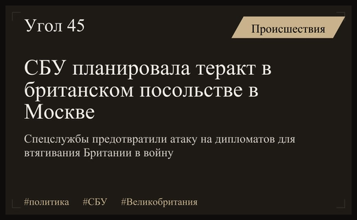 ФСБ раскрыла план СБУ по провокации конфликта с Великобританией