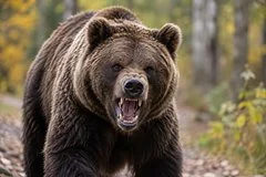 Тревожное появление дикого медведя у школы в Петропавловске-Камчатском