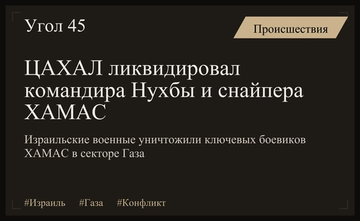 Армия Израиля ликвидировала ключевых полевых командиров ХАМАС в секторе Газа