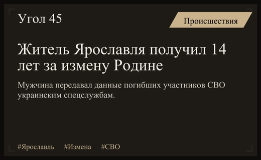 В Ярославле осудили жителя на 14 лет за госизмену на кладбище