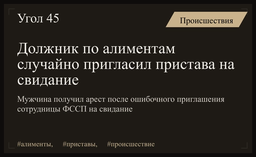 Ошибка в номере телефона привела должника по алиментам к аресту