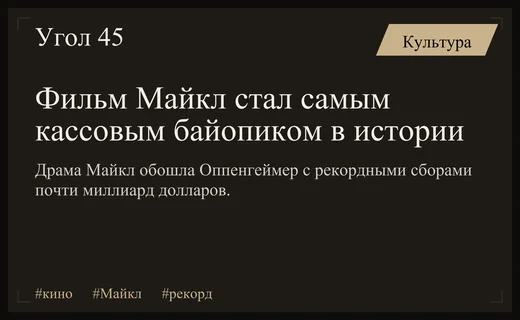 Исторический триумф фильма Майкл: новый лидер мирового проката среди байопиков